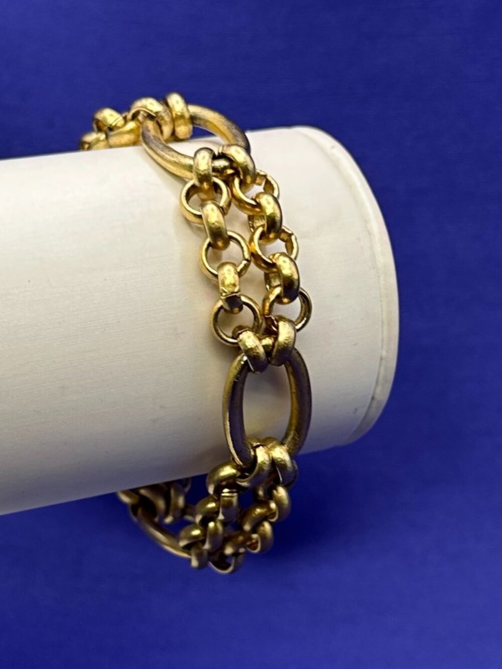 Anne Klein Gold-Plated Dual-Size Link Bracelet
